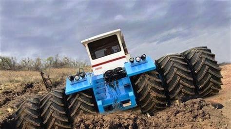 pulling stuck tractor from mud